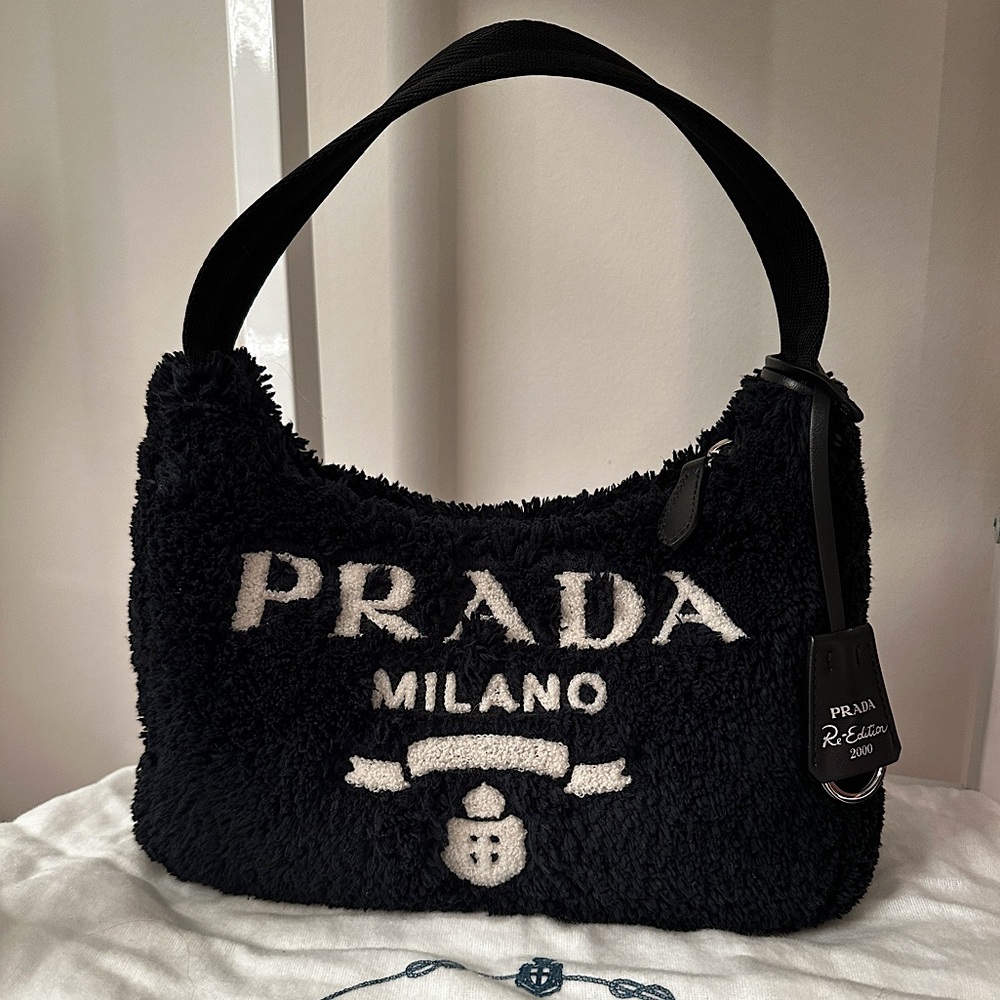 Prada Re-edition 2000 Terry Cloth Mini Bag